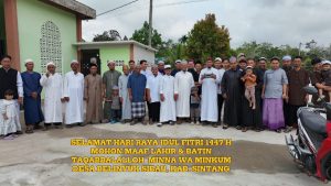 Pelaksanaan Sholat Idul Fitri di Desa Belinyuk Sibau Berjalan Khidmat